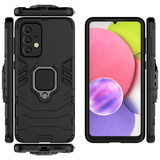 Rugged & Protective Phone Case Samsung A33 5G Built in Ring Holder - Black