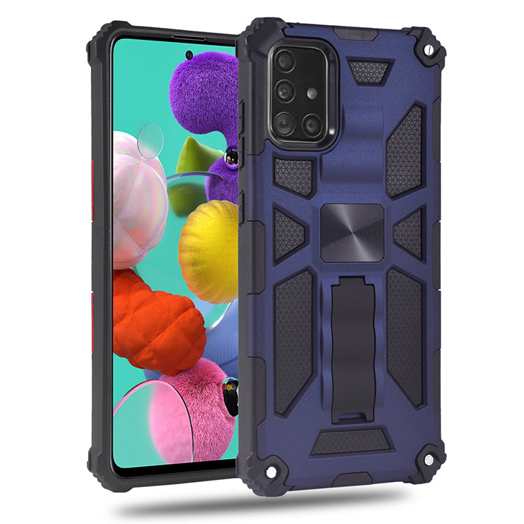 Rugged & Tough Case Samsung A51 with Kickstand - Blue 1