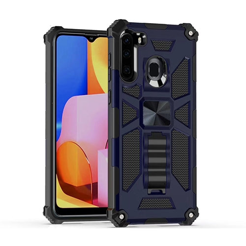 Rugged & Tough Case Samsung A21 with Kickstand - Blue 1