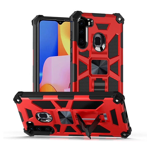 Rugged & Tough Case Samsung A21 with Kickstand - Red 1