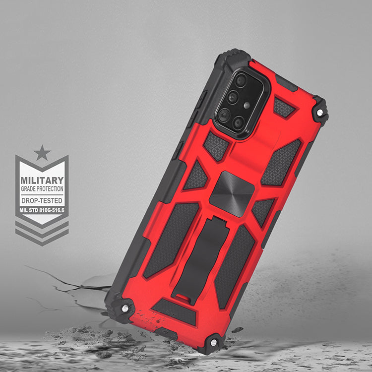 Rugged & Tough Case Samsung A51 with Kickstand - Red3