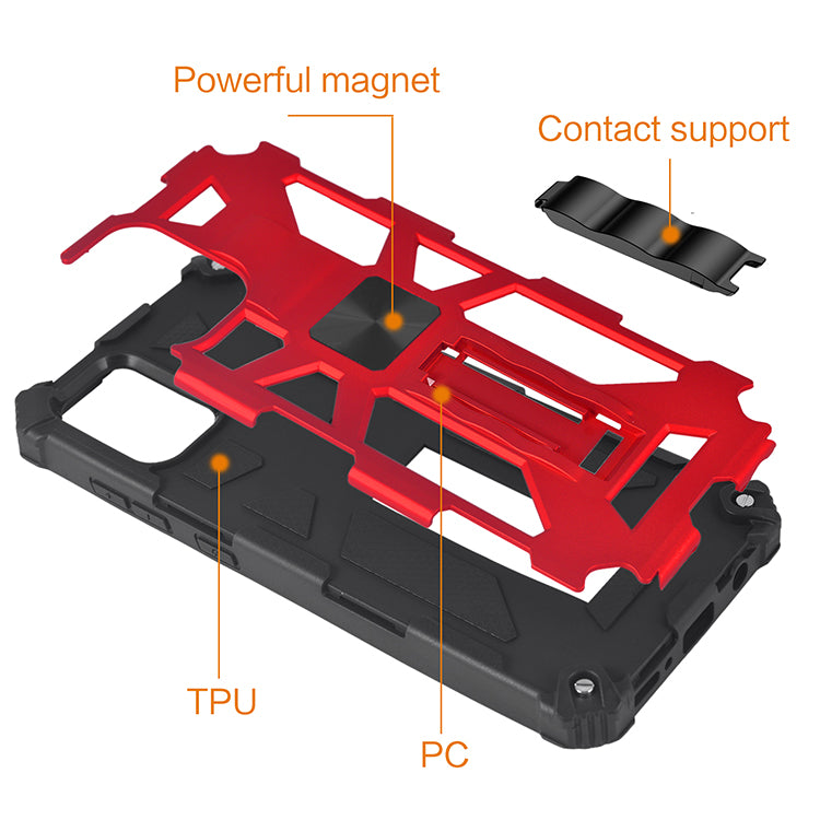 Rugged & Tough Case Samsung A51 with Kickstand - Red4