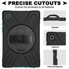 Load image into Gallery viewer, Rugged Protective Case Hand &amp; Shoulder Strap Galaxy Tab A7 2020 10.4 - Black 8