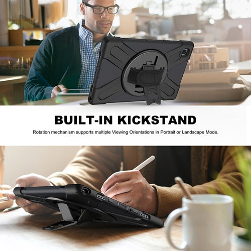 Rugged Protective Case Hand & Shoulder Strap Samsung Tab A 8.0 2019 T290 - Black 1 7