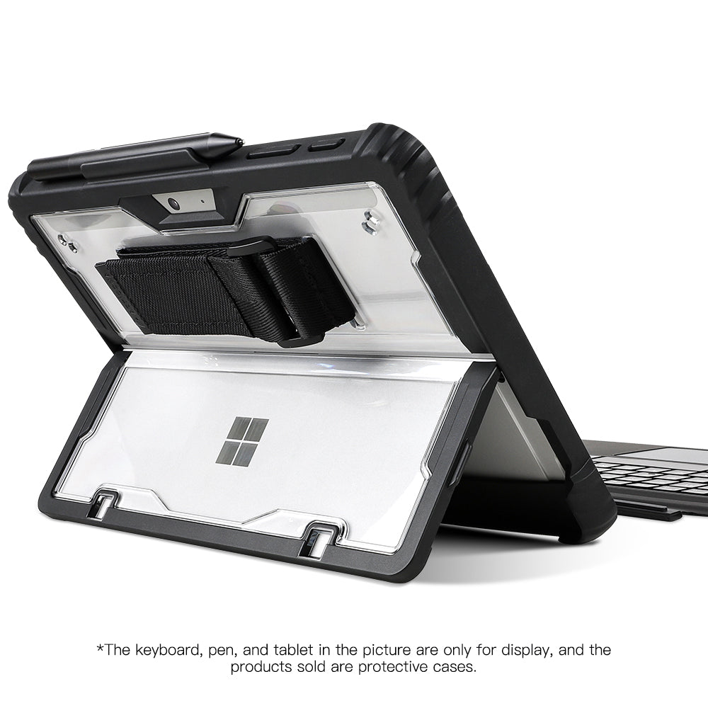Rugged Clear Case Hand & Shoulder Strap Microsoft Surface Pro 7+ / 7 / 6 / 5 / 4