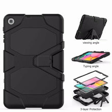 Load image into Gallery viewer, Rugged Protective Case Built in Screen &amp; Kickstand Samsung Tab S5E 10.5 2019 - Black 4
