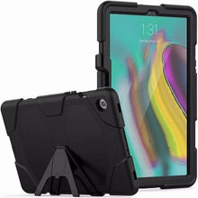 Load image into Gallery viewer, Rugged Protective Case Built in Screen &amp; Kickstand Samsung Tab S5E 10.5 2019 - Black 6