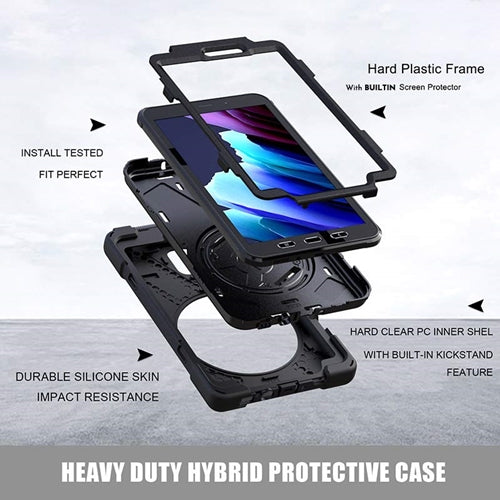 Rugged Case Hand & Shoulder Strap Samsung Tab Active 3 8 inch SM-T570 / T575- Black5
