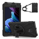 Rugged Case Hand & Shoulder Strap Samsung Tab Active 3 8 inch SM-T570 / T575- Black