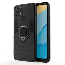 Load image into Gallery viewer, Rugged &amp; Protective Armour Case Oppo A15 4G Built in Ring Holder - Black 8