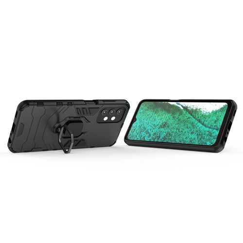 Rugged & Protective Armour Phone Case Samsung A32 5G Built in Ring Holder - Black 5