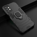 Rugged & Protective Armour Phone Case Samsung A32 5G Built in Ring Holder - Black 2