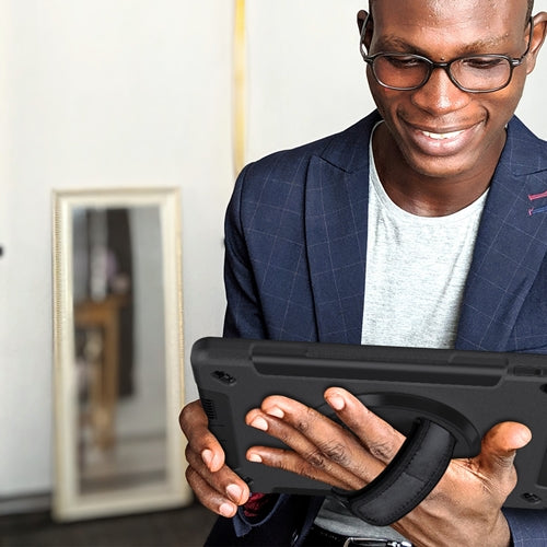 Rugged Protective Case Hand & Shoulder Strap iPad 5th & 6th 9.7 inch - Black 11