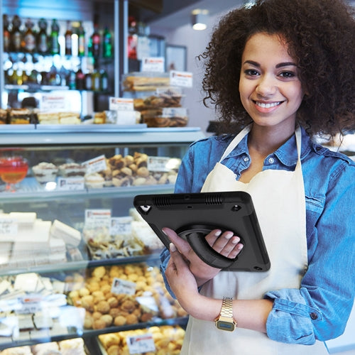 Rugged Protective Case Hand & Shoulder Strap iPad 5th & 6th 9.7 inch - Black 10