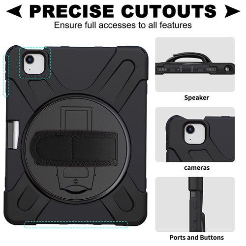 Rugged Case with Hand & Shoulder Strap iPad Pro 11 2021 / 2020 / 2018 - Black 3