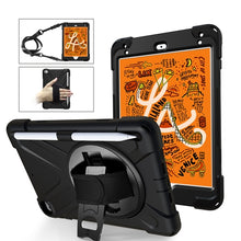 Load image into Gallery viewer, Rugged Protective Case Hand &amp; Shoulder Strap iPad Mini 5 &amp; 4 - Black 6