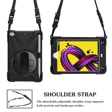Load image into Gallery viewer, Rugged Protective Case Hand &amp; Shoulder Strap iPad Mini 5 &amp; 4 - Black 4