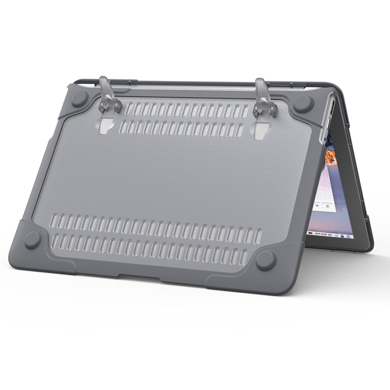 Rugged Protective & Heavy Duty Case Macbook Air 13 (2010-2017) - Clear Grey