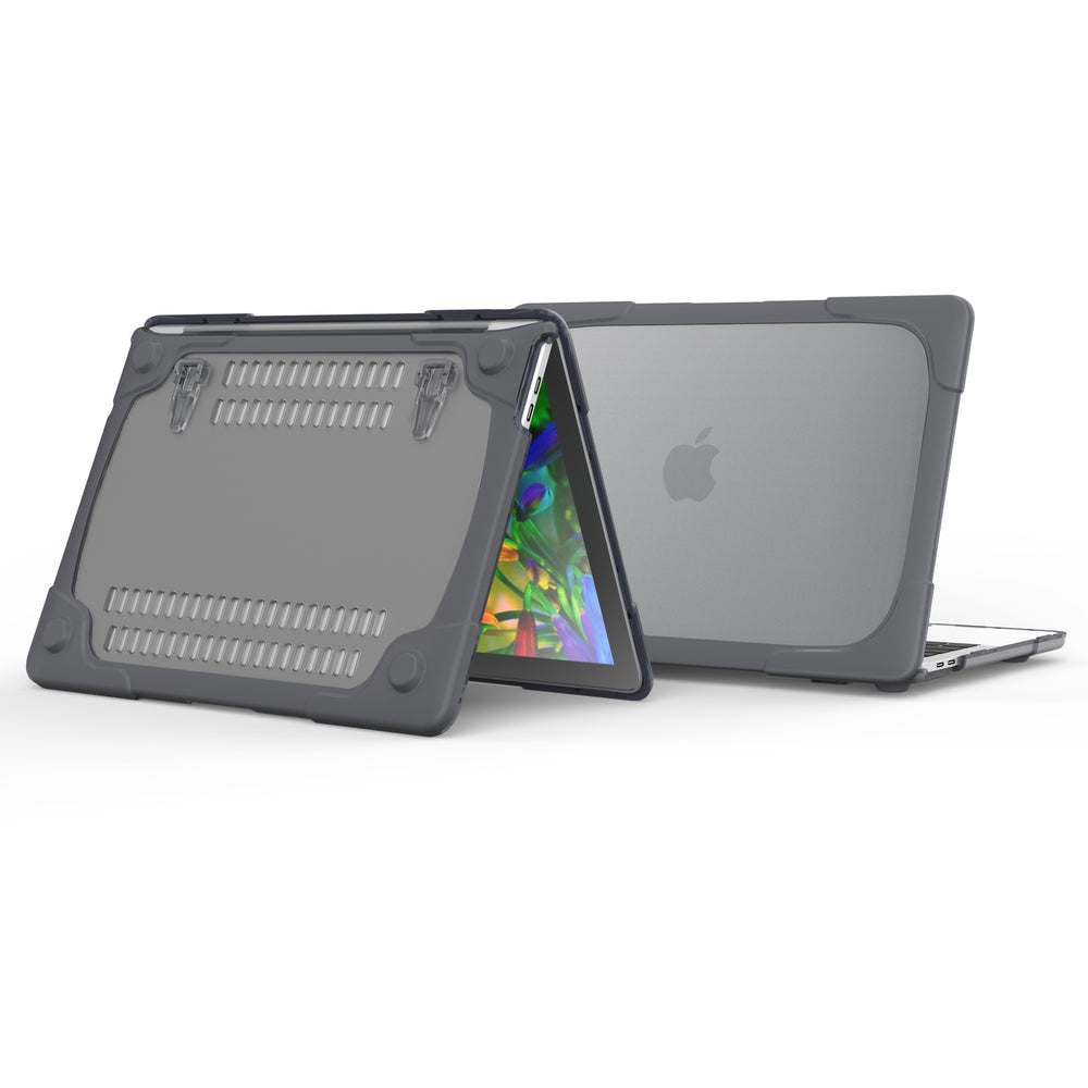 Rugged Protective & Heavy Duty Case Macbook Pro 13 (2016-2019) - Clear Grey