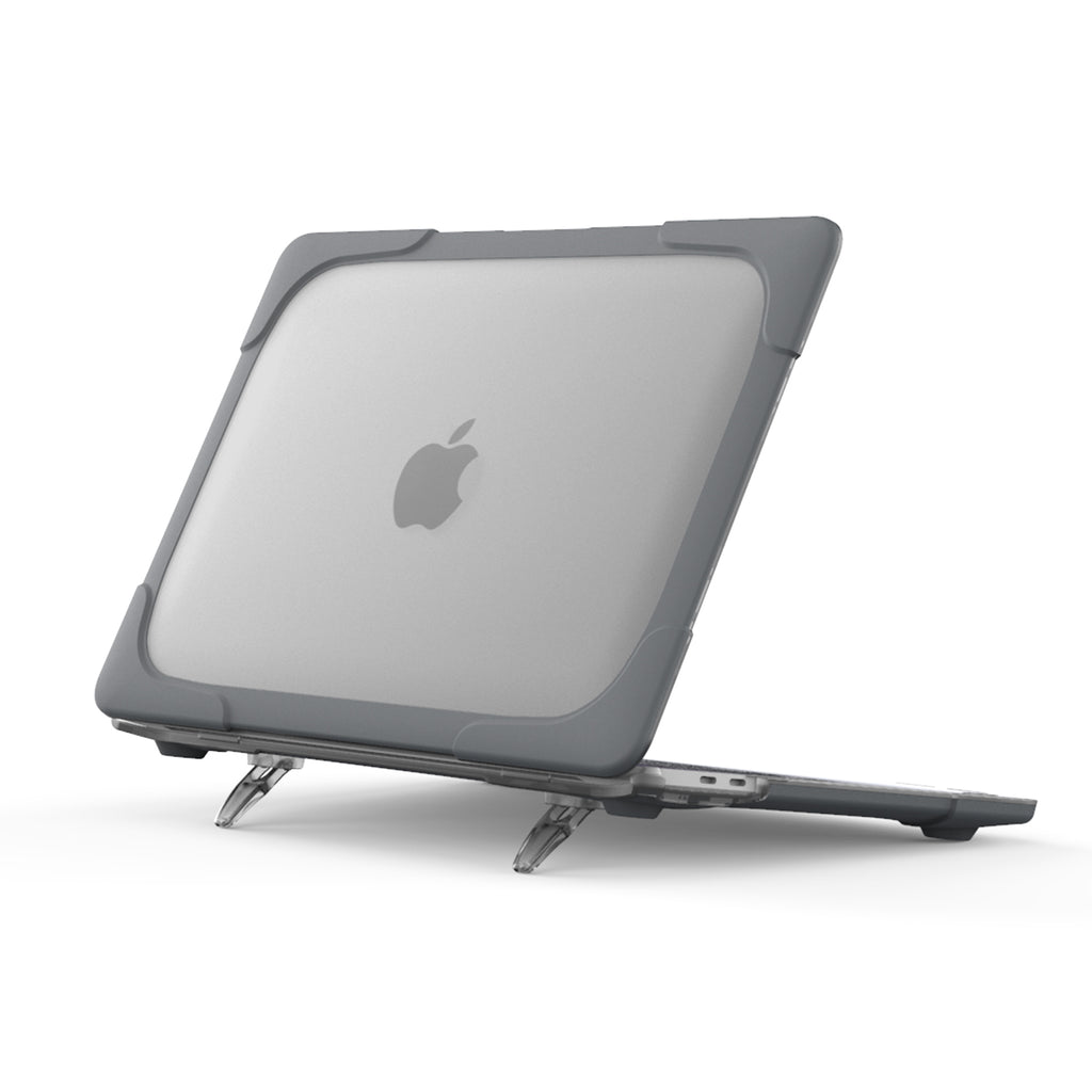 Rugged Protective & Heavy Duty Case Macbook Pro 13 (2020 & 2021) - Clear Grey