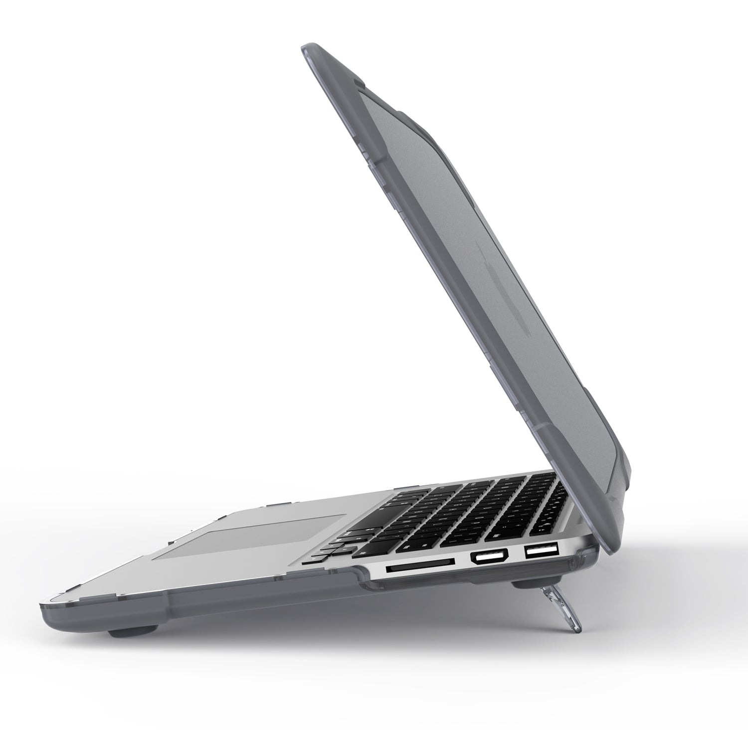 Rugged Protective & Heavy Duty Case Macbook Retina 15 (2012-2015) - Clear Grey