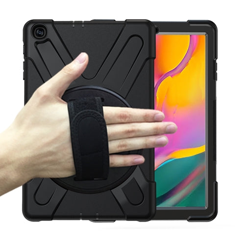 Rugged Protective Case Hand & Shoulder Strap Samsung Tab A 10.1 2019 - Black 1