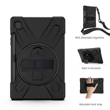 Load image into Gallery viewer, Rugged Case Hand &amp; Shoulder Strap Samsung Tab S6 LITE 10.4 P610  - Black  1