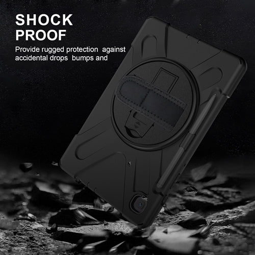 Rugged Case Hand & Shoulder Strap Samsung Tab S6 LITE 10.4 P610  - Black 12