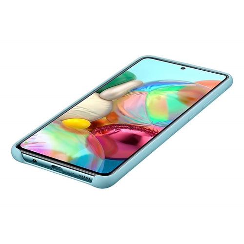 Samsung Silicone protective case for Galaxy A71 Blue3