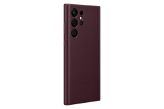 Samsung Official Galaxy S22 Ultra Leather Cover - Burgundy 4