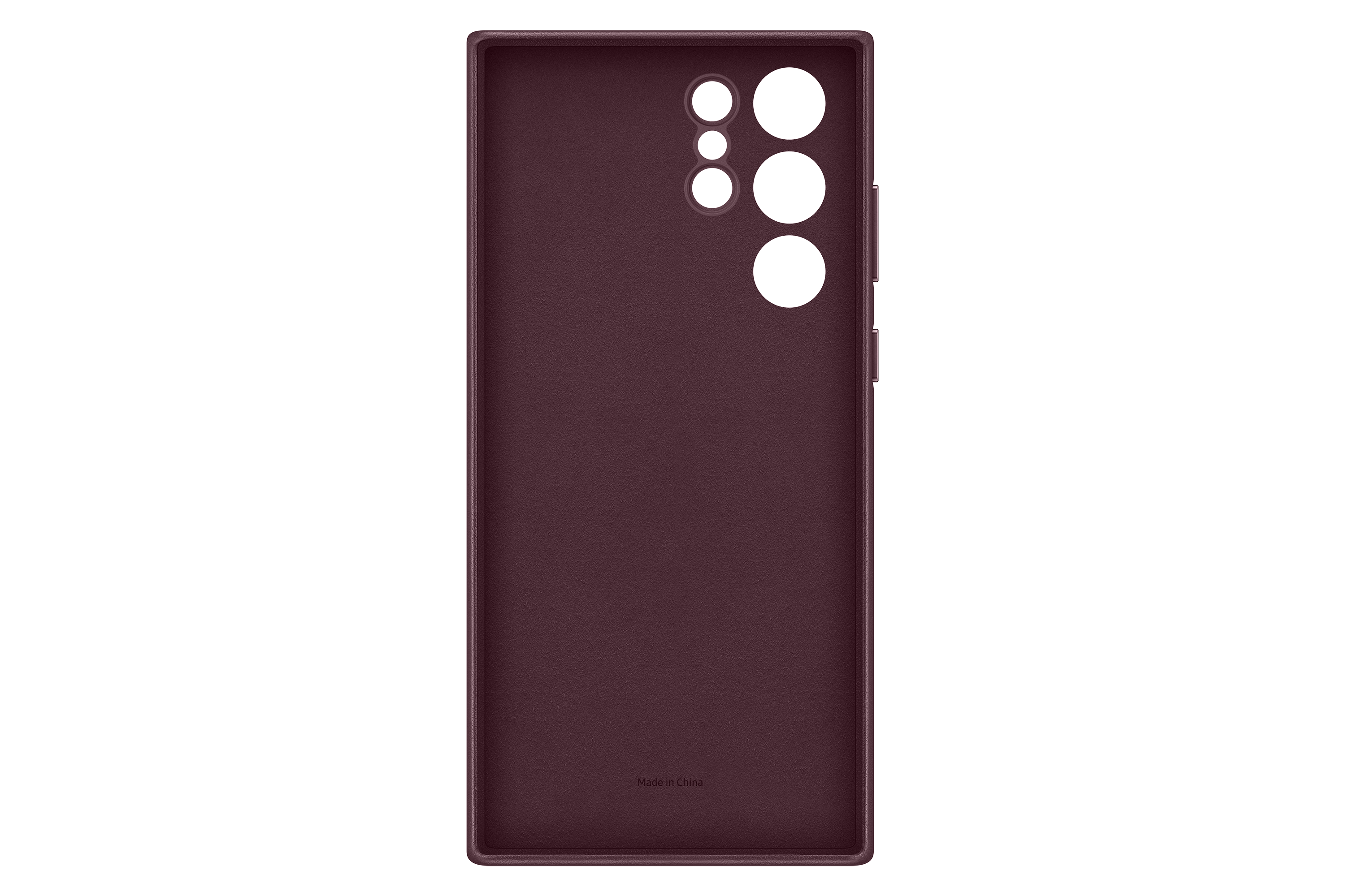 Samsung Official Galaxy S22 Ultra Leather Cover - Burgundy 3