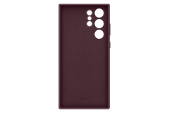 Samsung Official Galaxy S22 Ultra Leather Cover - Burgundy 3