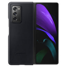 Load image into Gallery viewer, Samsung Leather cover for Galaxy Z Fold2 - Black1