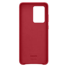 Load image into Gallery viewer, Samsung Leather Back Cover Galaxy S20 Ultra 6.9 inch - Crimson Red 3