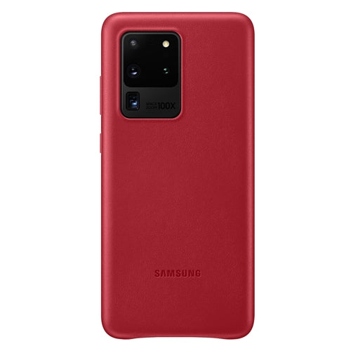 Samsung Leather Back Cover Galaxy S20 Ultra 6.9 inch - Crimson Red 1