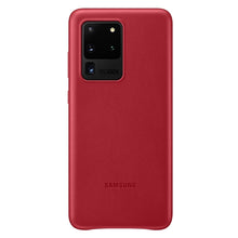 Load image into Gallery viewer, Samsung Leather Back Cover Galaxy S20 Ultra 6.9 inch - Crimson Red 1