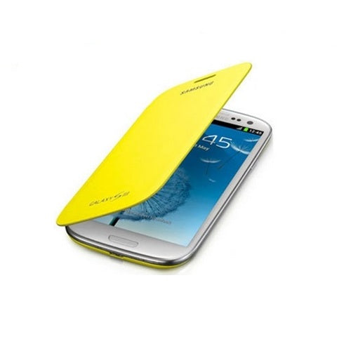 GENUINE Samsung Flip Cover Case for Samsung Galaxy S3 III i9300 Yellow 