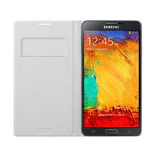Load image into Gallery viewer, Samsung Premium Leather Wallet Case suits Samsung Galaxy Note 3 - White 3