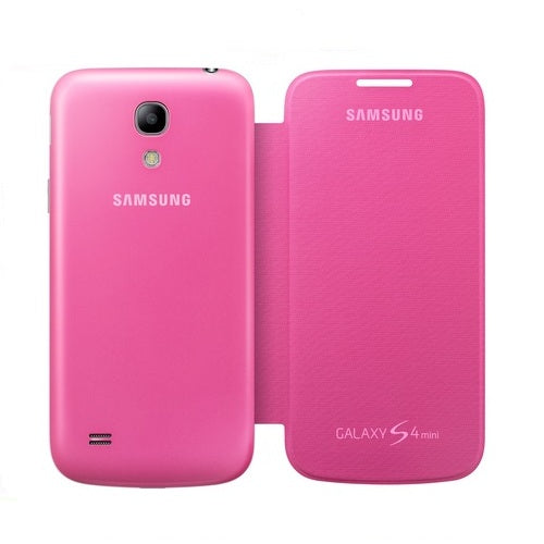 GENUINE Samsung Galaxy S4 Mini Flip Cover Case Optus Edition - Pink 1