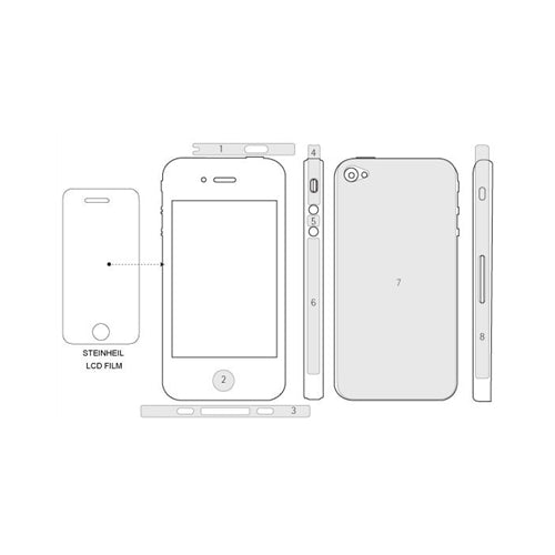 SGP Incredible Shield Screen & Body Protector Set iPhone 4 / 4S Coat 4