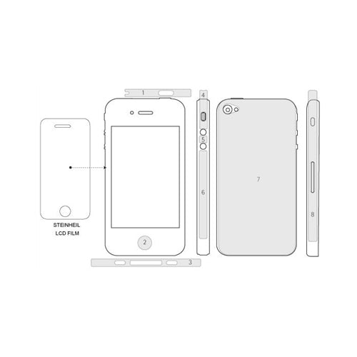 SGP Incredible Shield Screen & Body Protector Set iPhone 4 / 4S Ultra Matte 4