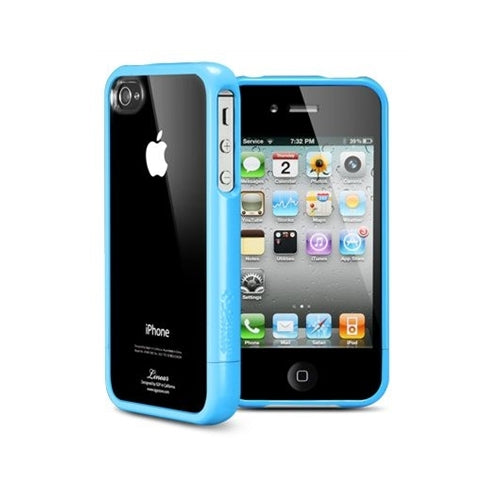 SGP Linear Crystal Series Case Apple iPhone 4 / 4S Blue 2