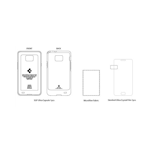 SGP Ultra Capsule Case Samsung Galaxy S II 2 S2 Blue 6