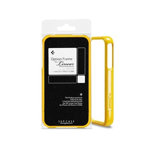 SGP Option Frame for Linear Series iPhone 4 Yellow 1