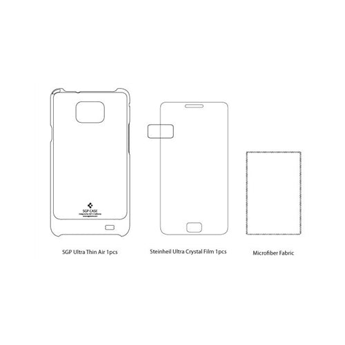 SGP Ultra Thin Air Case Samsung Galaxy S II 2 S2 Yellow 6