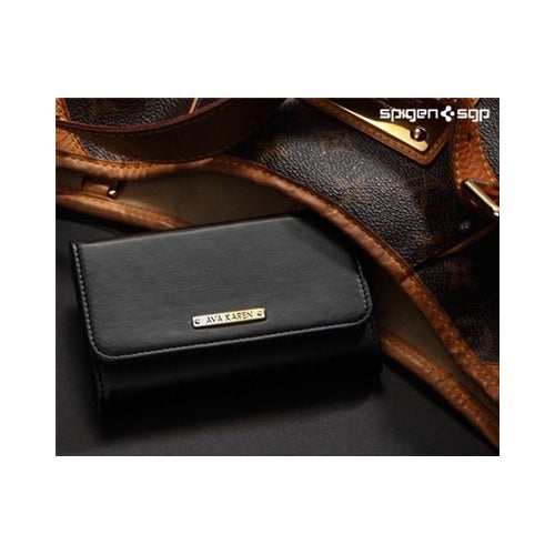 SGP Leather Case Ava Karen iPhone 4 / 4S Black 5