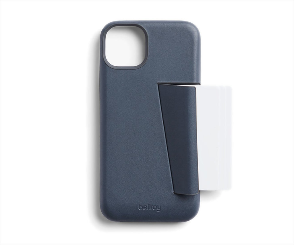 Bellroy Leather 3 Card Case iPhone 14 Standard - Bluestone
