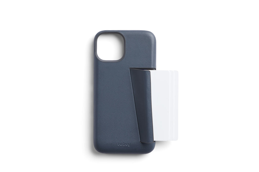 Bellroy Leather 3 Card Case iPhone 14 Pro - Bluestone