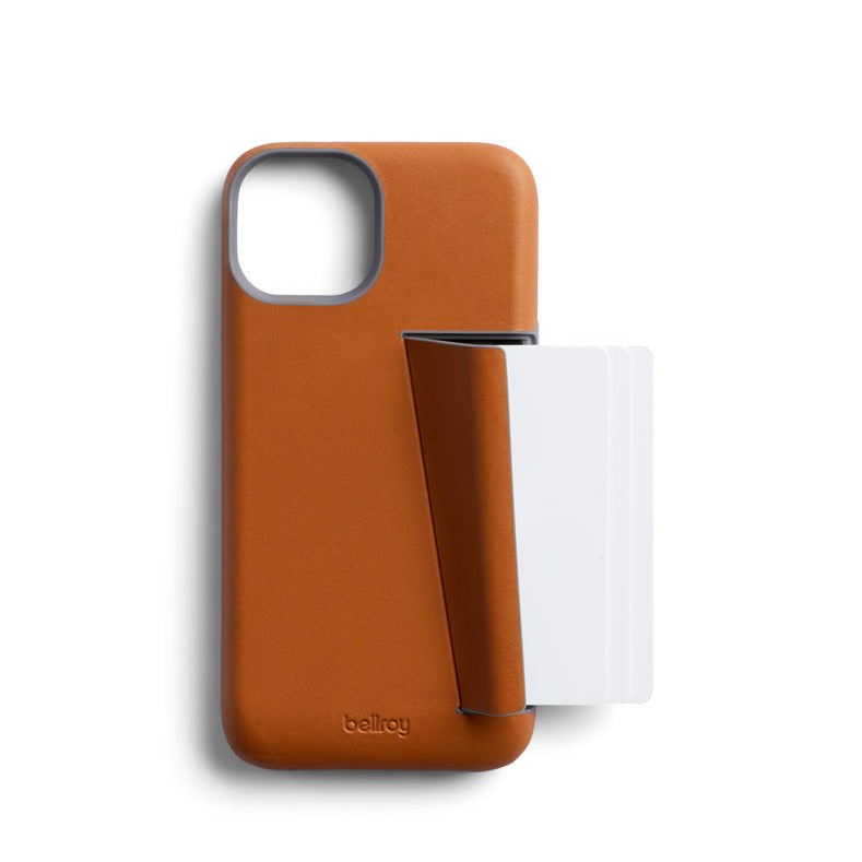 Bellroy Leather 3 Card Case iPhone 14 Plus - Terracotta