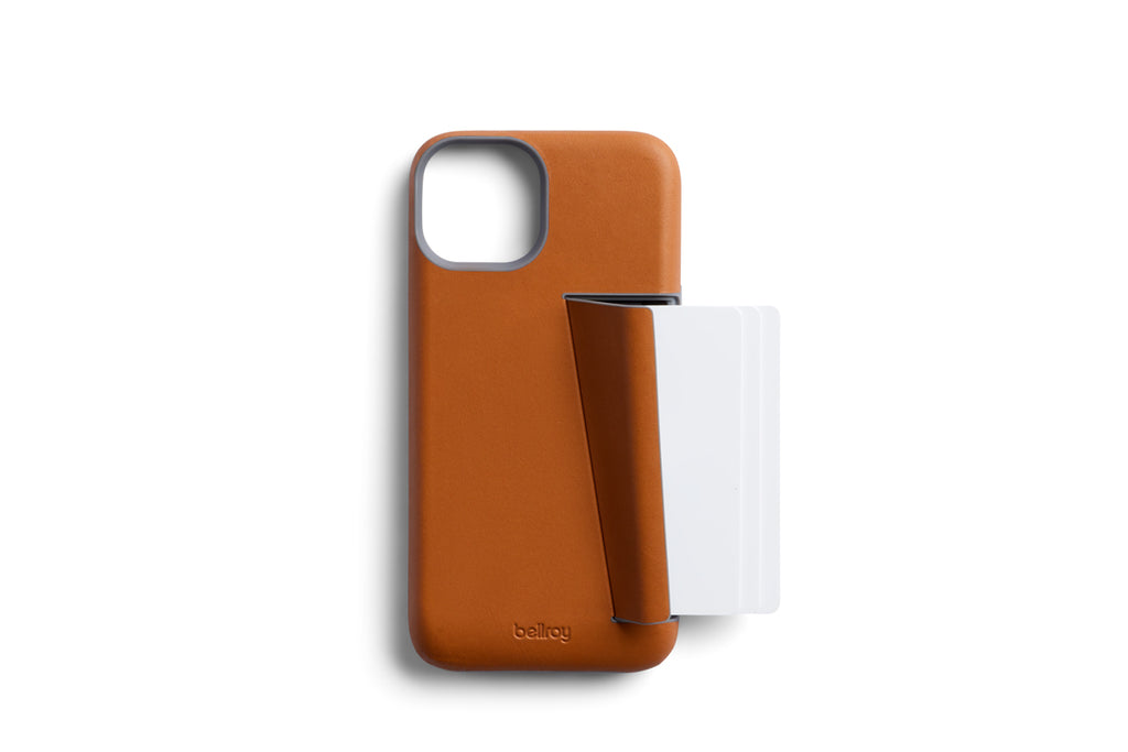 Bellroy Leather 3 Card Case iPhone 14 Pro - Terracotta